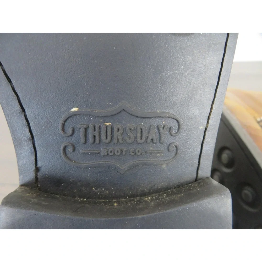 Thursday Boot Co Captain Boots Mens 9.5 Brown Leather Cap Toe Ankle Everyday